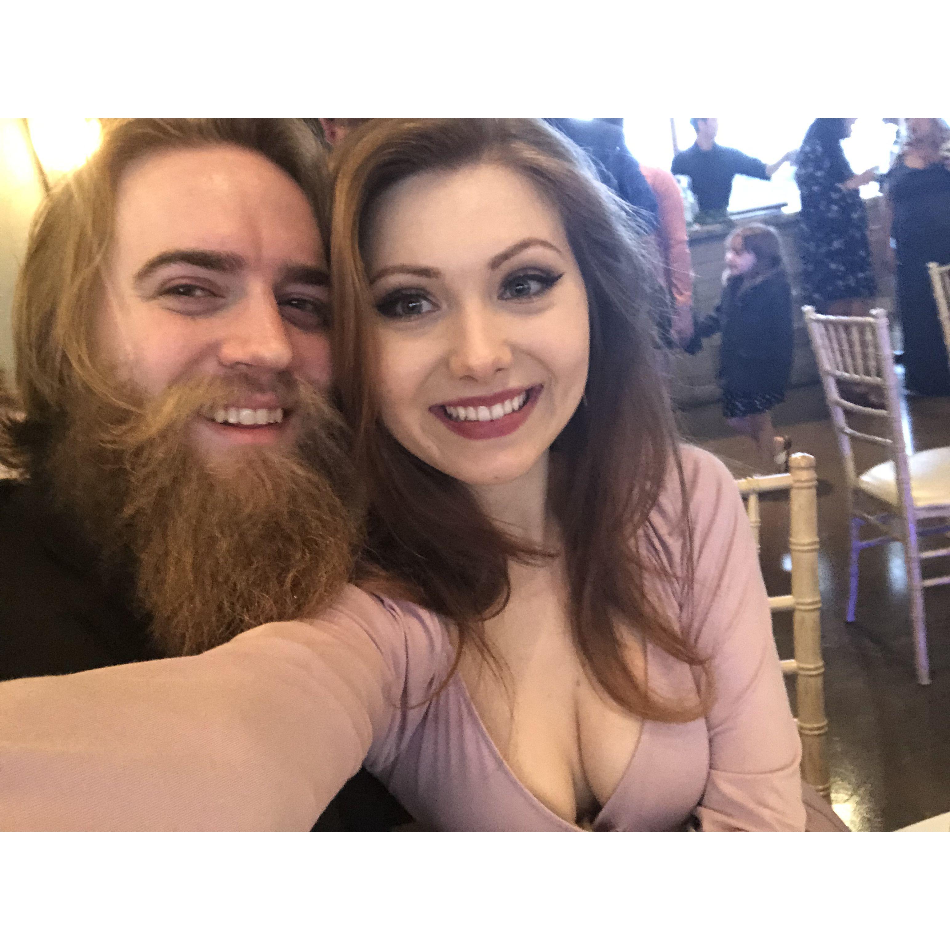 The first wedding we attended together, 2018!