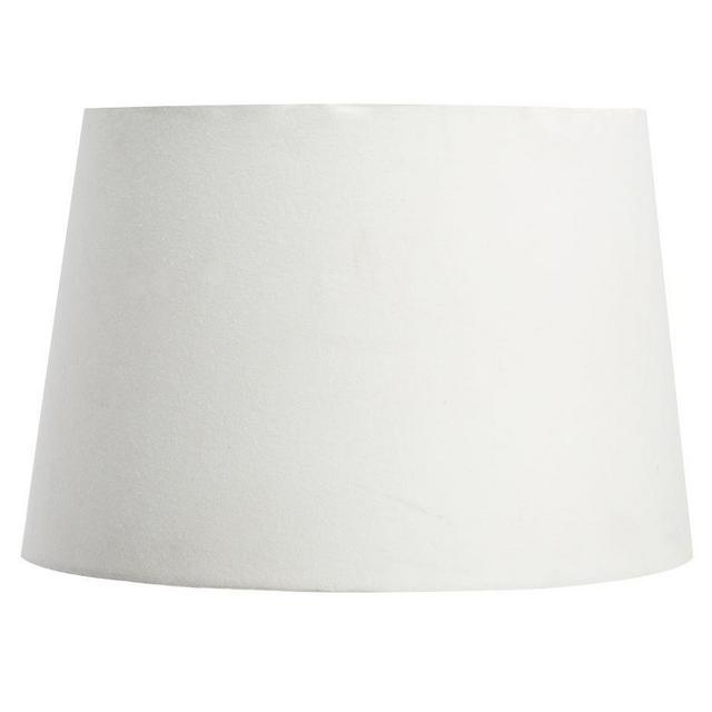 Gallery Tapered Linen Drum Shade, Large, White
