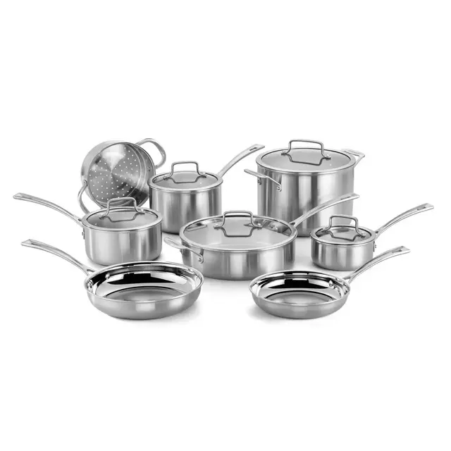 Cuisinart® Chef’s Classic™ Pro Stainless Steel 13-Piece Cookware Set