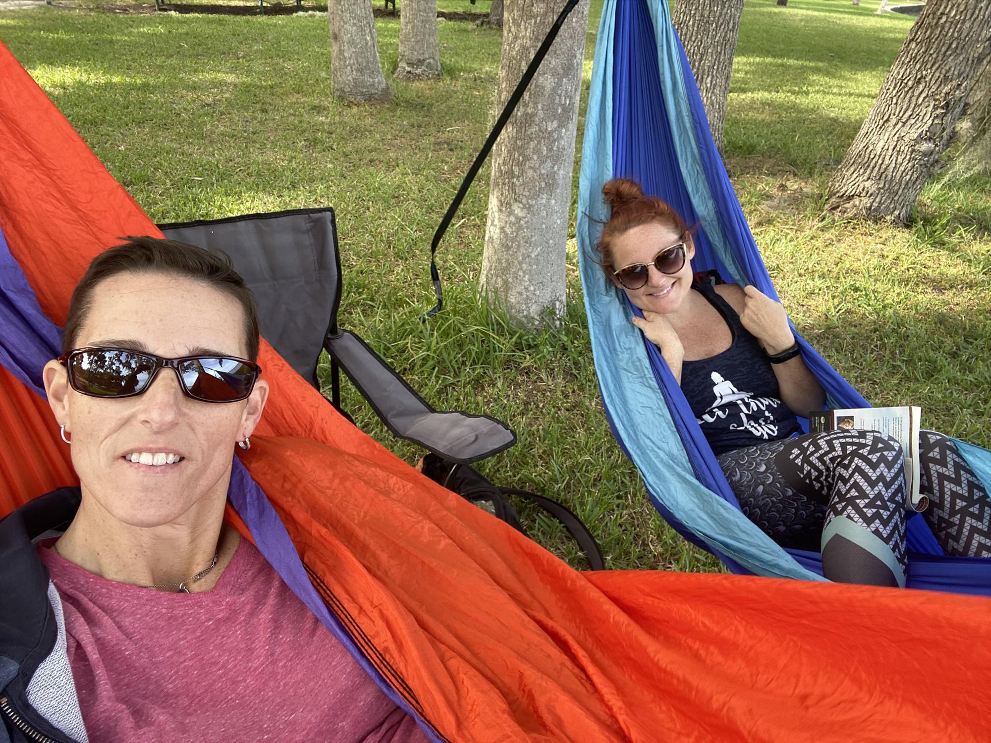 One of our favorite past-times, hammocking.