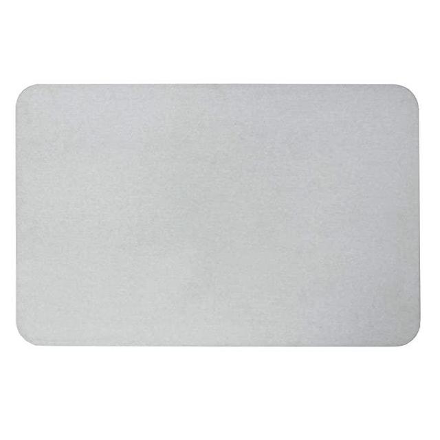 SlipX Solutions Quick-Dry Absorbent Non-Slip Bath Mat Made of Diatomaceous Earth (Eco-Friendly Stone Floor Mat, Gray Look, 17.75” x 13.75”)