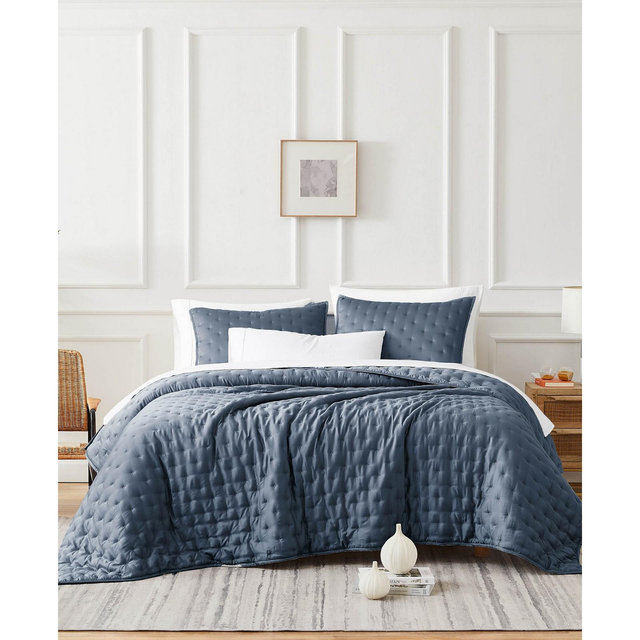 Southshore Fine Linens Luxurious 100% Viscose 3 Piece Quilt Set, King