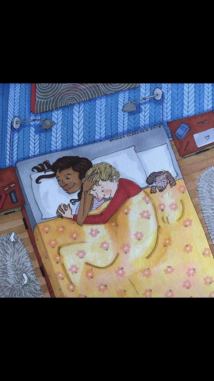 Us in cartoon form