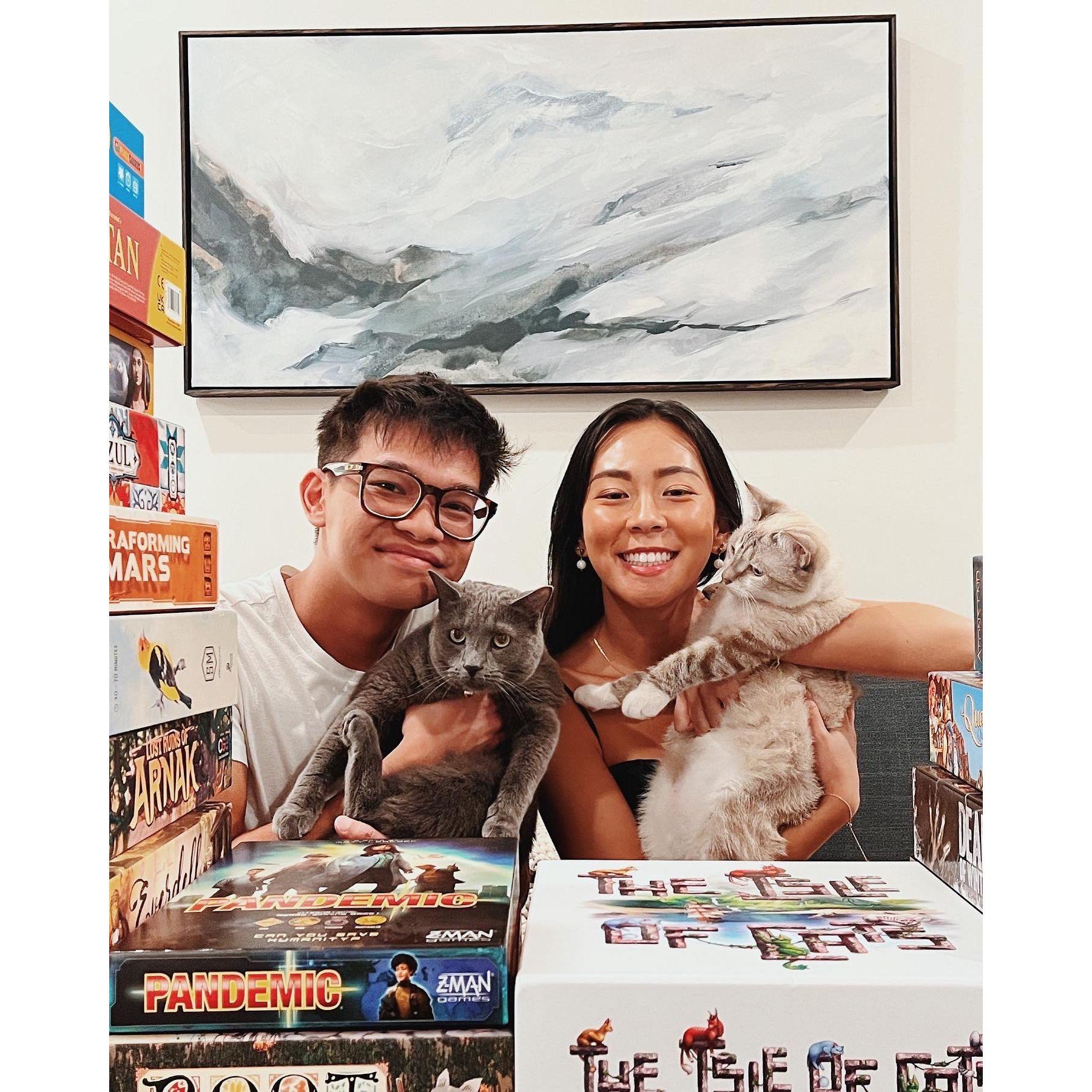 Meika, Micah, and board games!