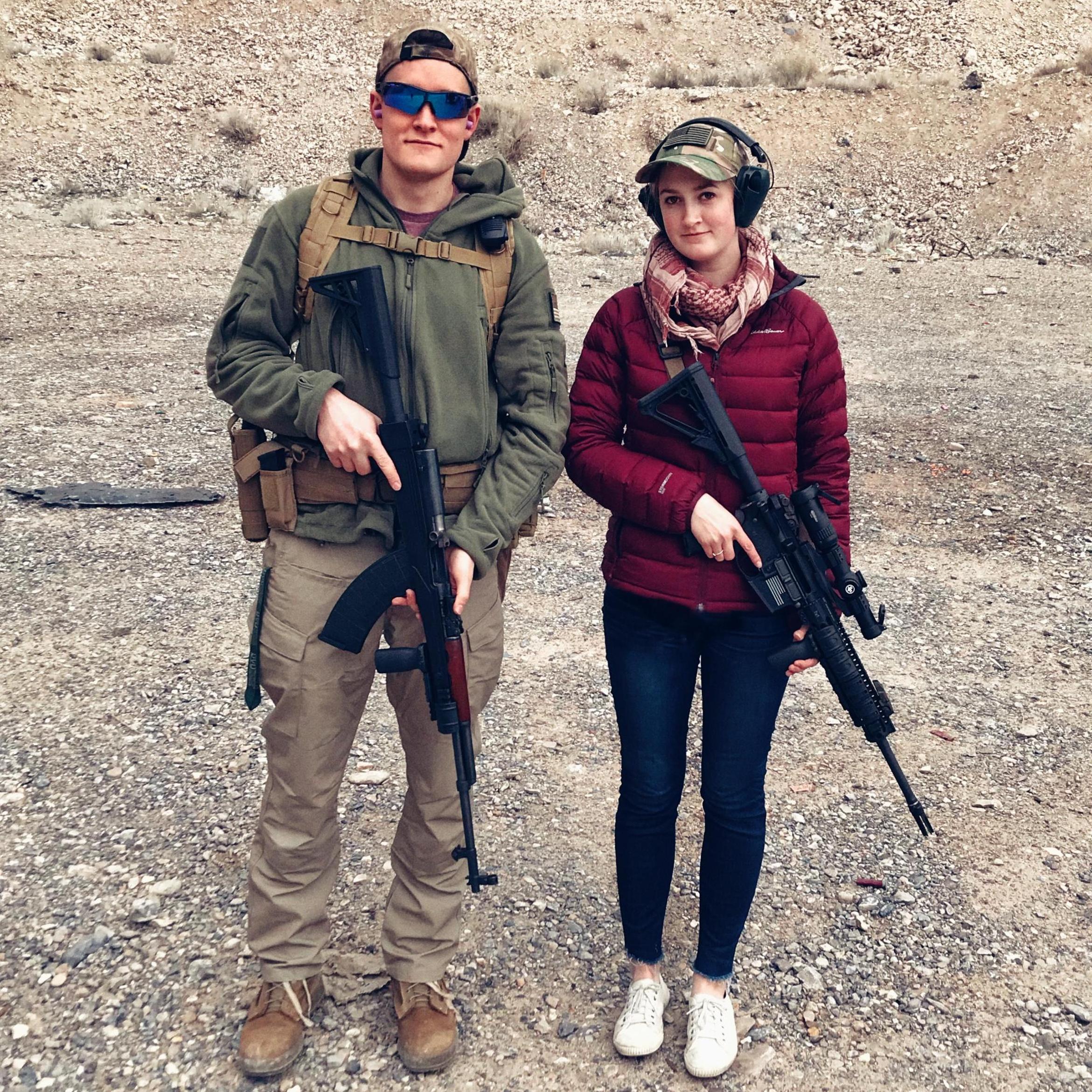We (mostly he) like guns!