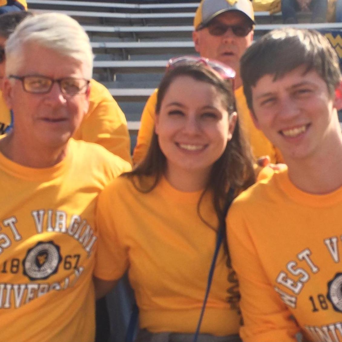 October of 2016. My Dad came up to visit us and we went to the Gold Rush WVU football game!