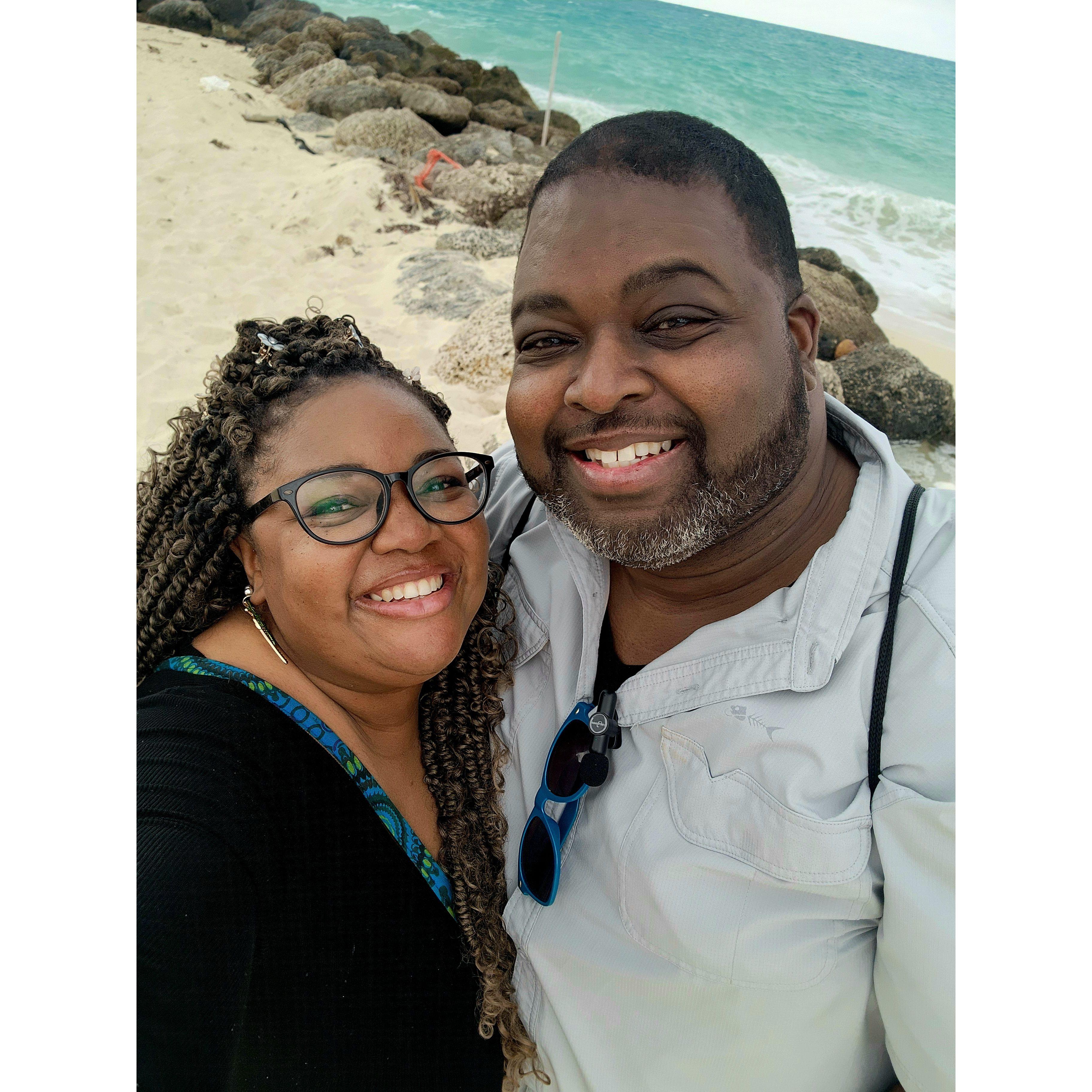 Just a beautiful beach in Freeport Bahamas