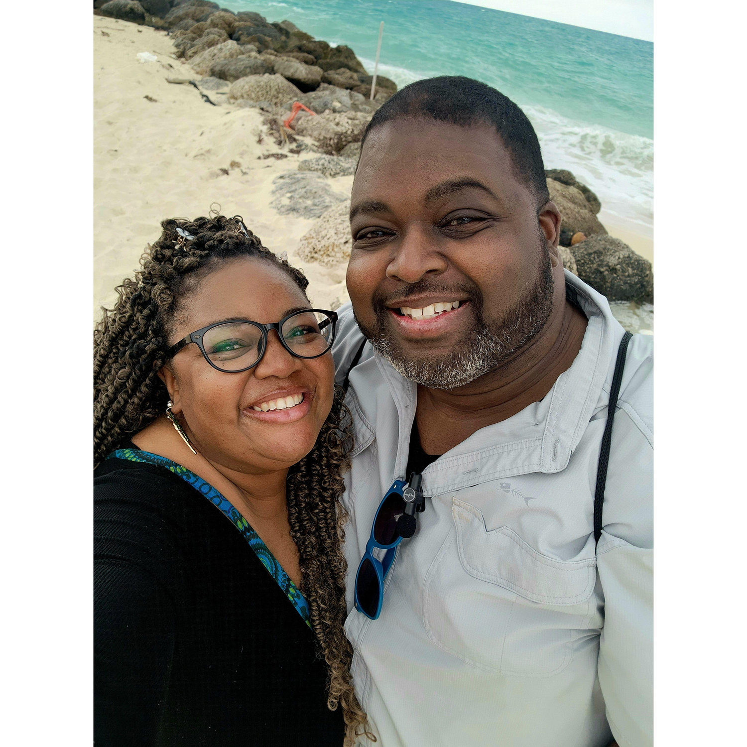 Just a beautiful beach in Freeport Bahamas