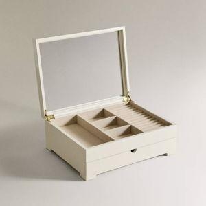 Large Jewelry Box With a Drawer and Lid