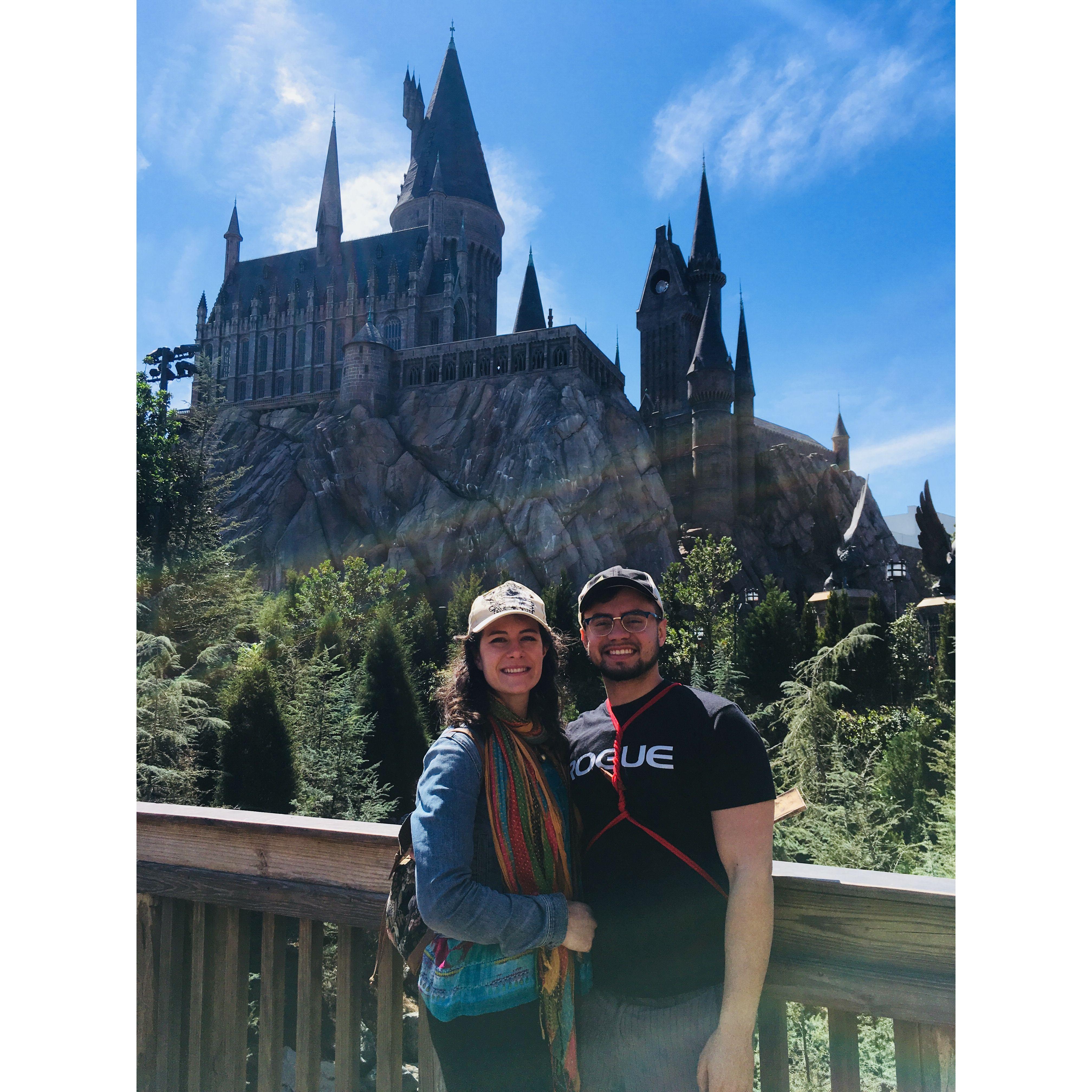 Our first trip together in March 2018. Alison dragged Walter to the Wizarding World of Harry Potter :)