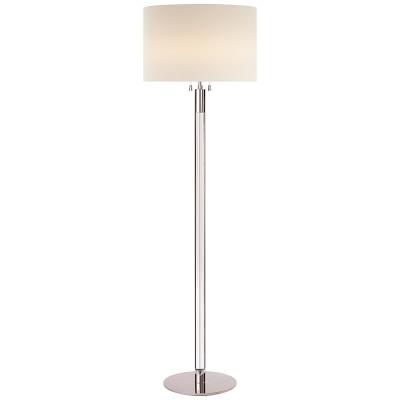 AERIN Riga Crystal Floor Lamp, Polished Nickel