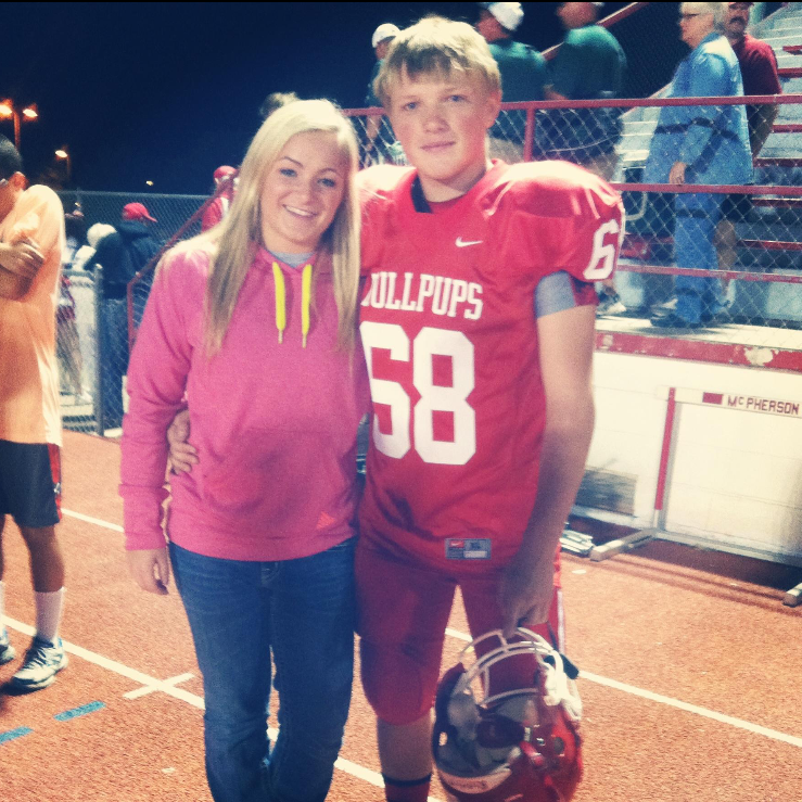 His favorite cheerleader since 2013.