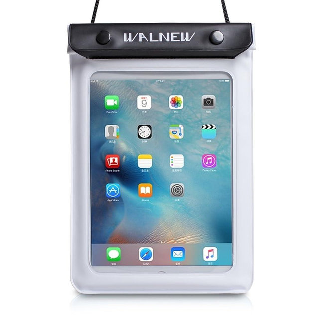 WALNEW Universal Waterproof eReader Protective Case Cover for Kindle Colorsoft Signature Edition/7"/6.8“Kindle Paperwhite/6" Kindle 2024/Oasis/Kindle Fire 7,iPad mini,Kobo Clara/Nia and More, White