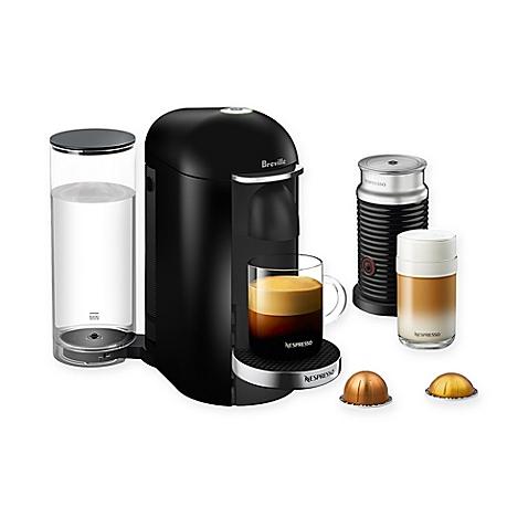 Nespresso® by Breville® VertuoPlus Deluxe Coffee and Espresso Maker Bundle with Aeroccino