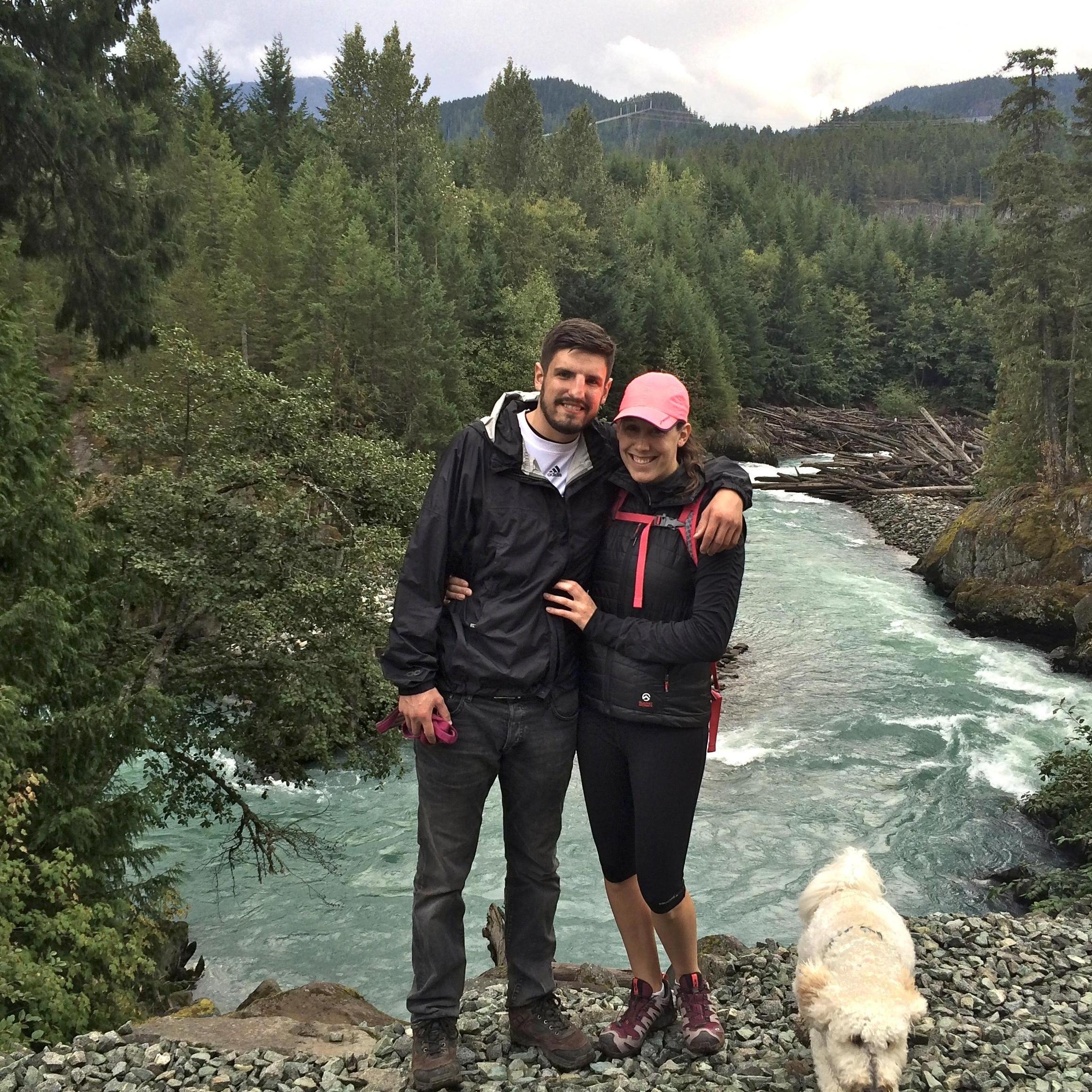 Our first of many adventures, camping in Whistler, BC with Brittany and Anthony.