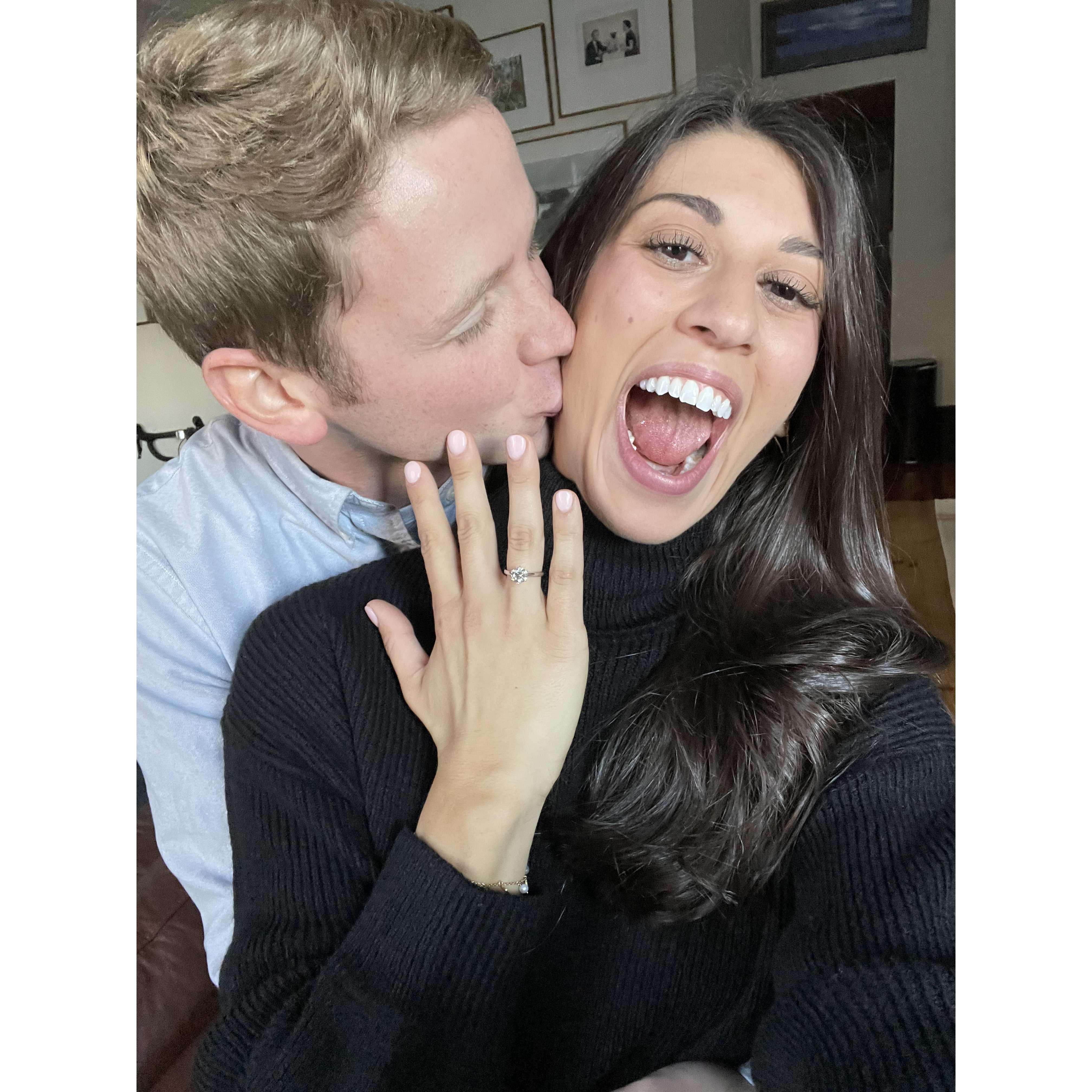 She said yes!! 