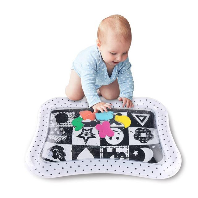 The Peanutshell Montessori Tummy Time Water Play Mat, High Contrast Baby Toy
