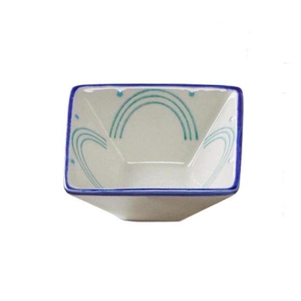 Aqua Rainbow Sauce Dish