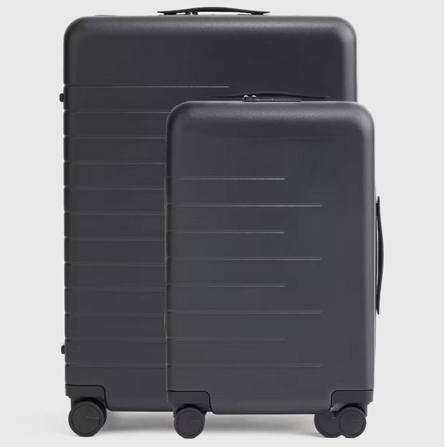 Carry-On & Large Check-In Suitcase Set - Black