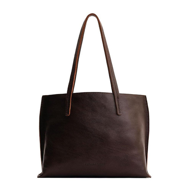 Portland Leather Goods August Tote – Handmade from the Finest Full-Grain Hides – Large Interior Pocket & Interior Key Loop