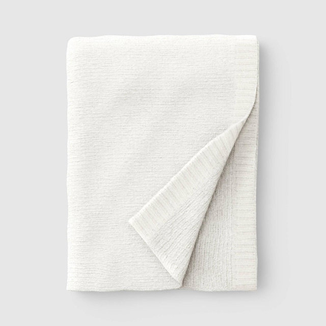 Shine Chenille Throw Blanket Ivory - Threshold™