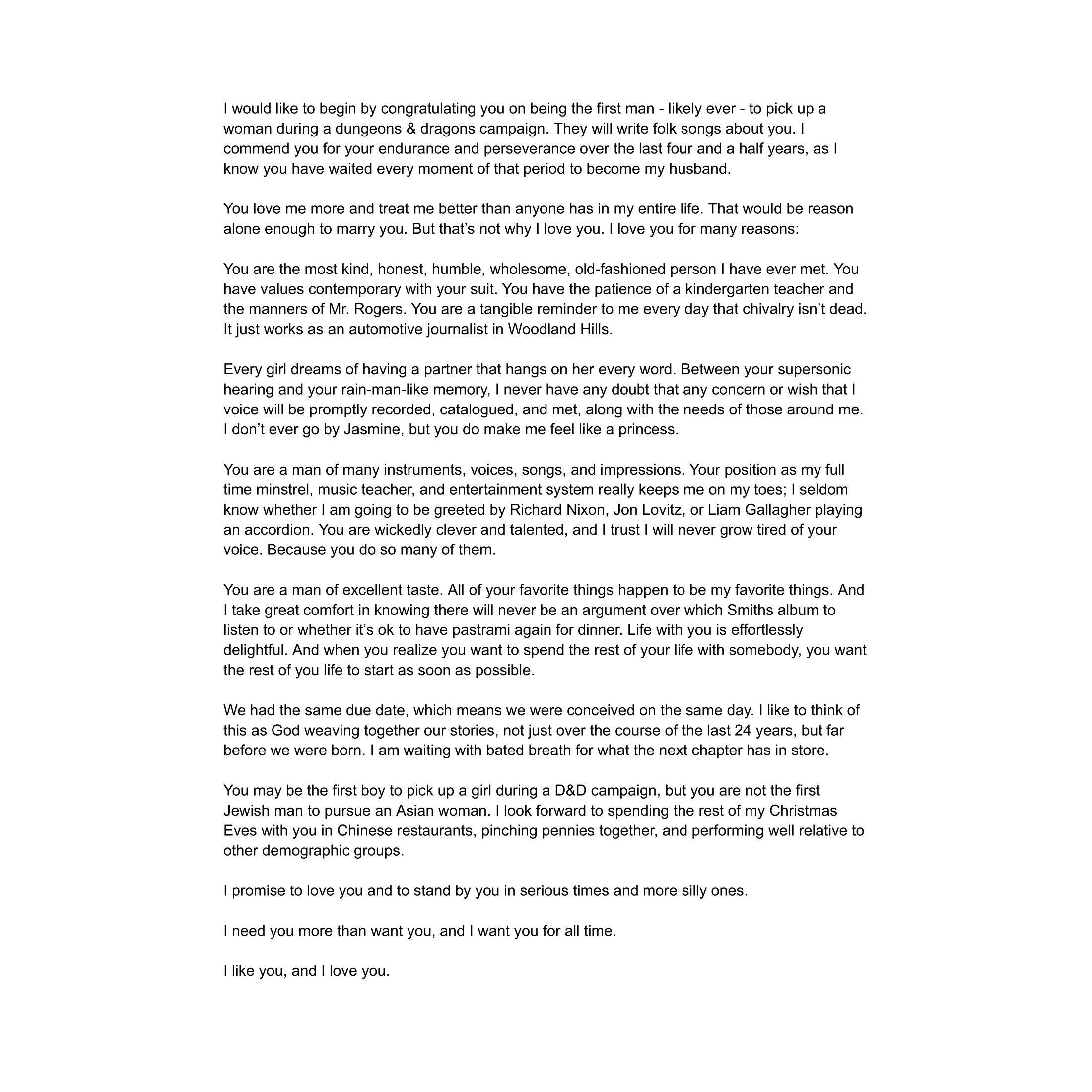 Jazzy's Vows