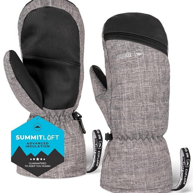 Tough Outdoors Winter Ski Mittens for Women & Men - Snow Mittens Cold Weather - Warm Insulated Waterproof Snowboard Gloves