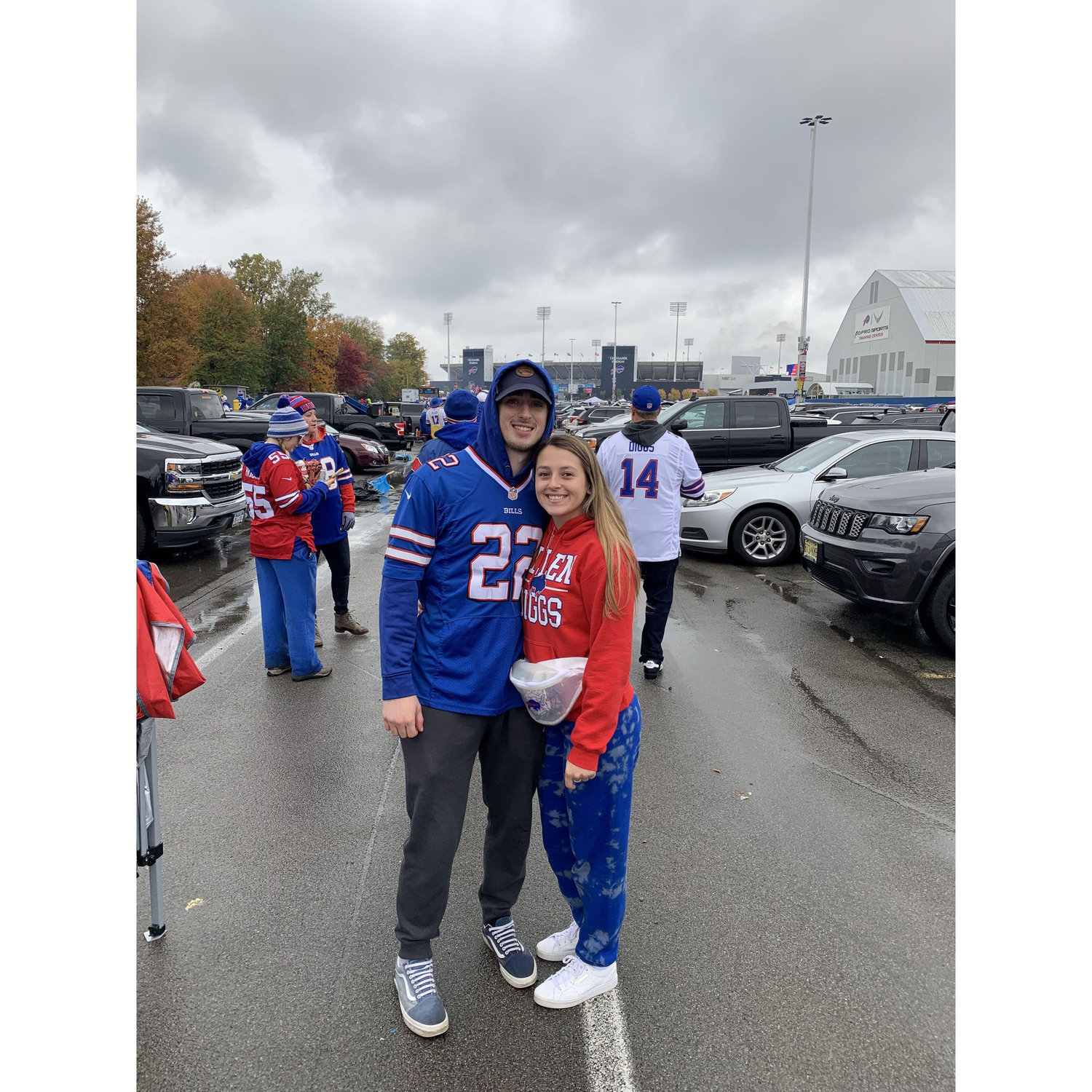 Christian's first Bills game!