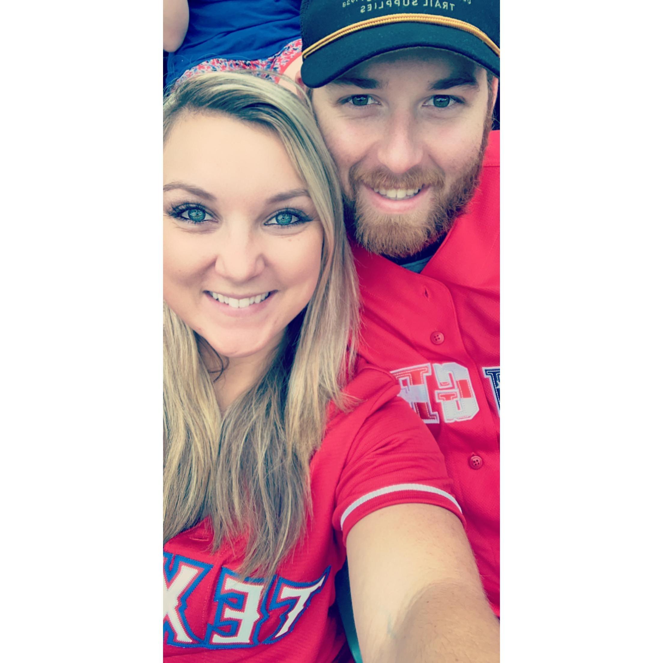 Our first RANGERS game!
