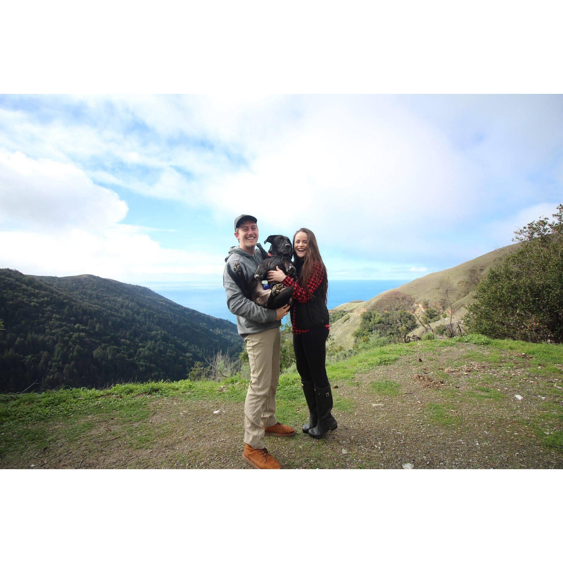 Our family, Zoe, Des and Zach.