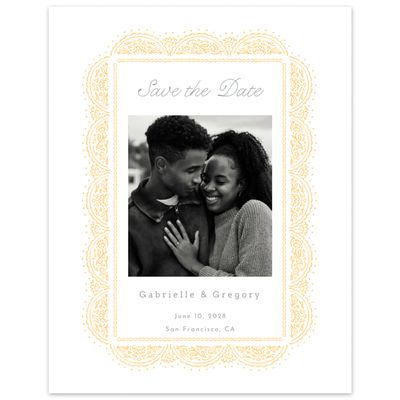 Honey, Yellow Wedding Digital Save the Date - Carmel Photo