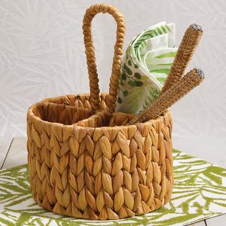 Hyacinth Flatware Caddy, Set of 2