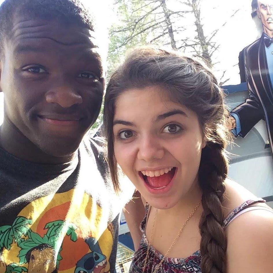 We went to six flags with our church youth group!