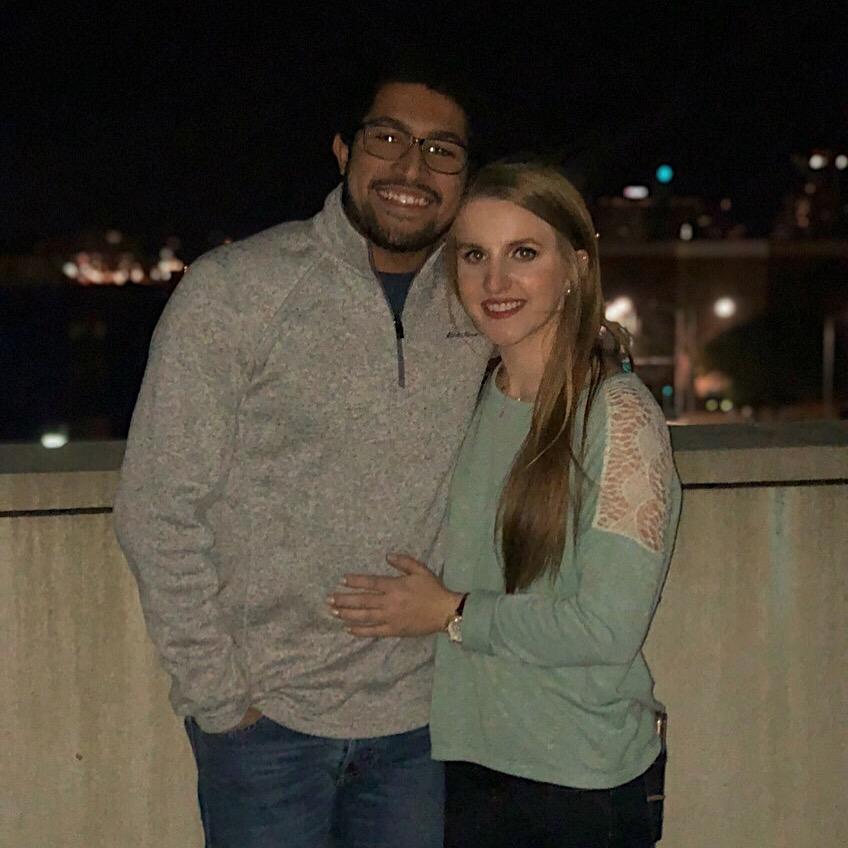 Our first picture together. 
December 31, 2017
