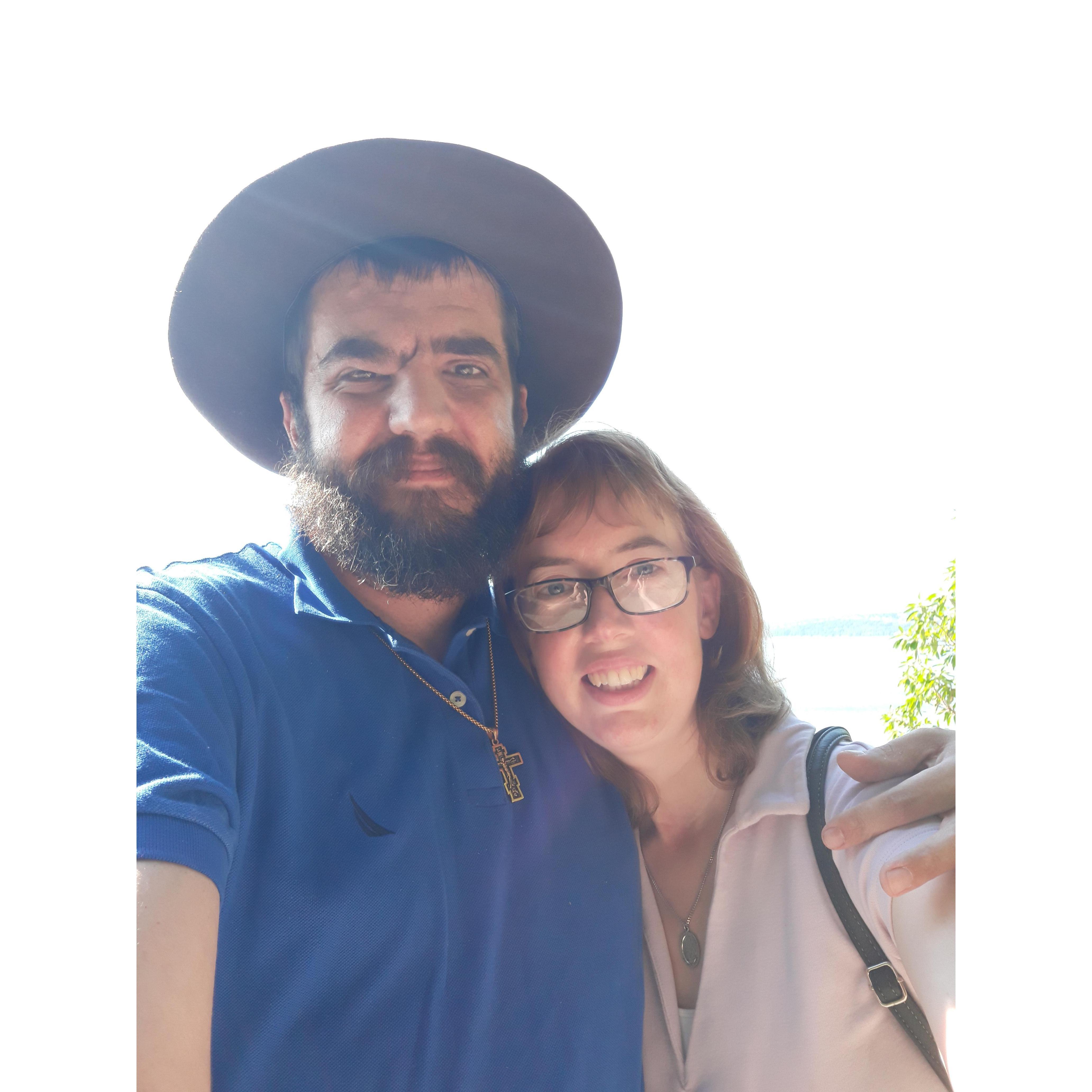 Got engaged at a scenic vantage point during a hike at Pt. Defiance.