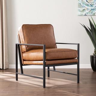Karynmere Faux Leather Upholstered Accent Chair