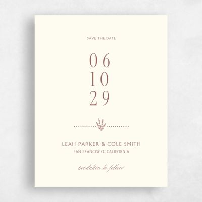 Yellow Destination Wedding Save the Date - Passage Portrait