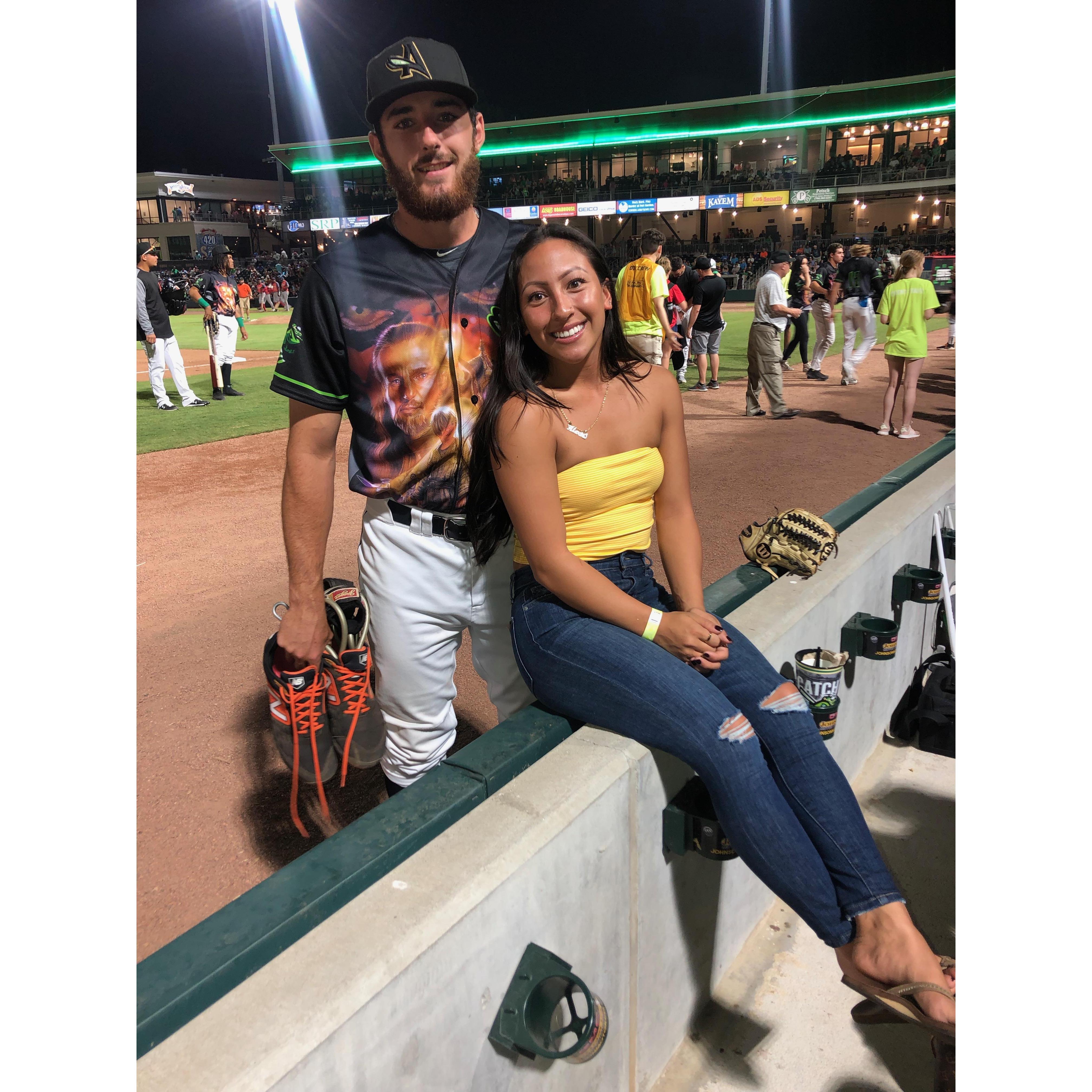 Ryan's second year of minor league baseball playing in Augusta, Georgia!