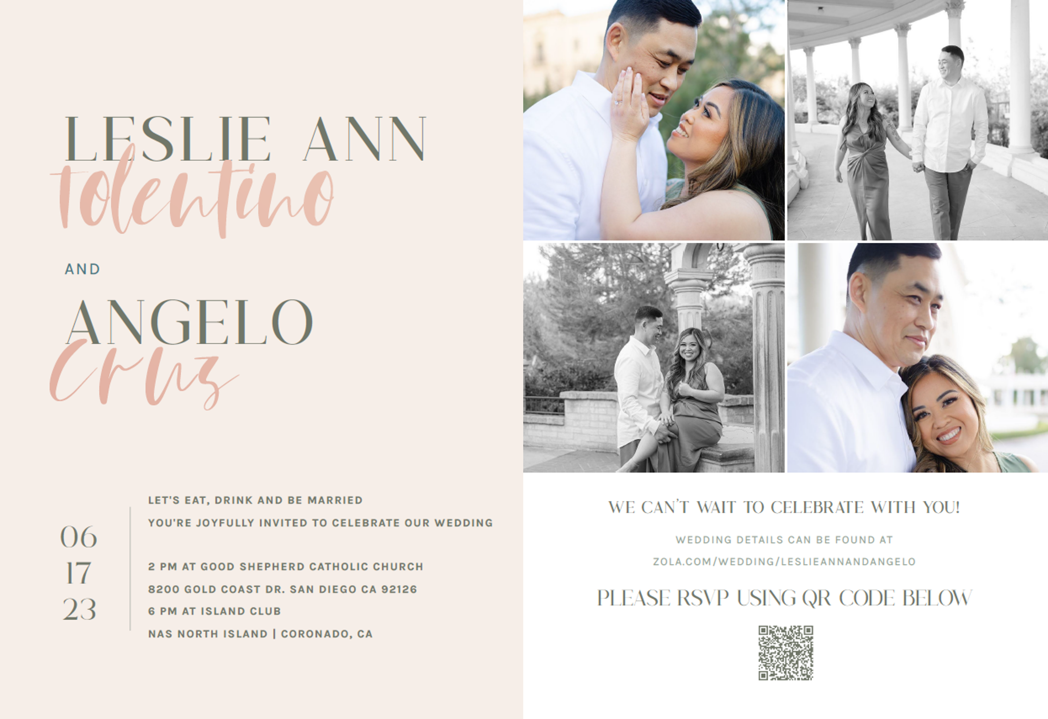 The Wedding Website of Leslie Ann Kerins and Angelo Cruz