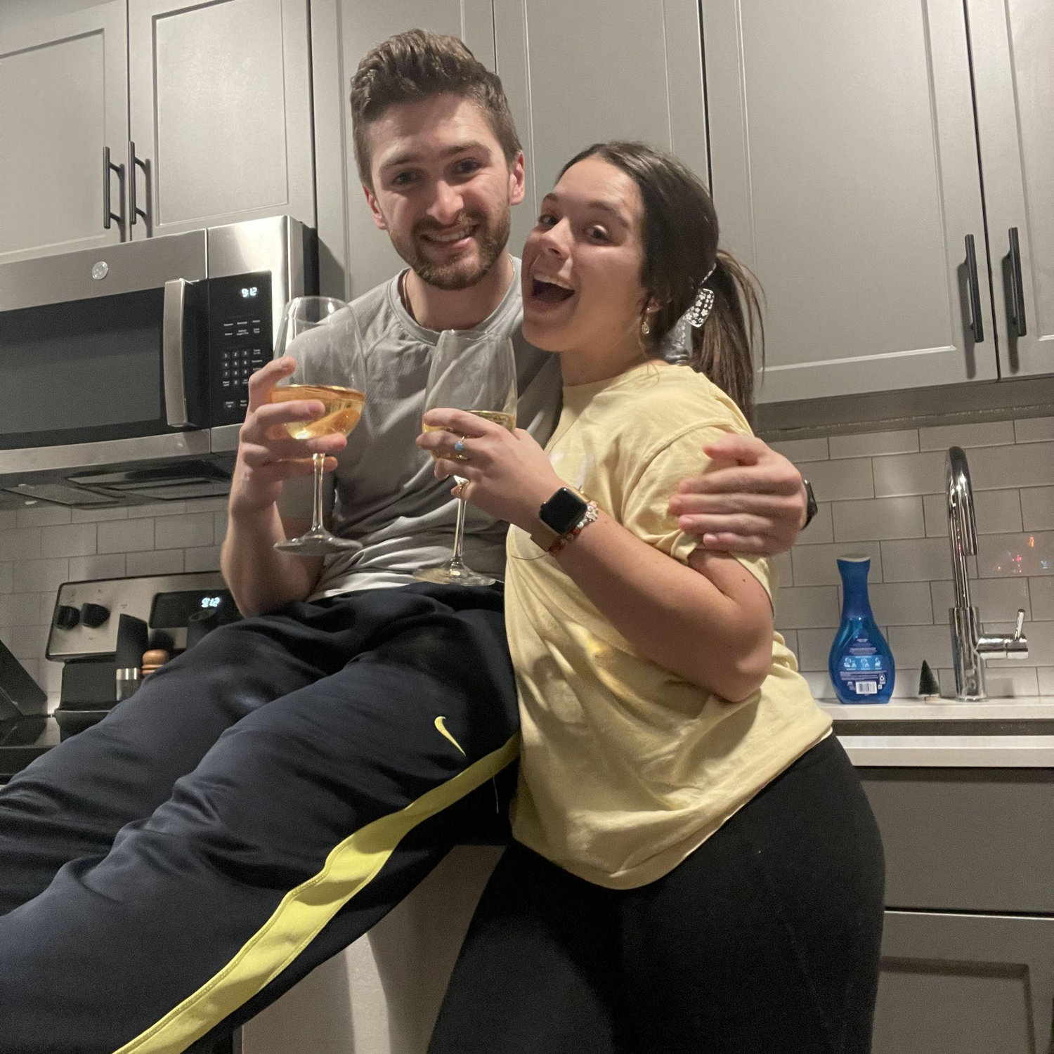 Cheers to moving in together!