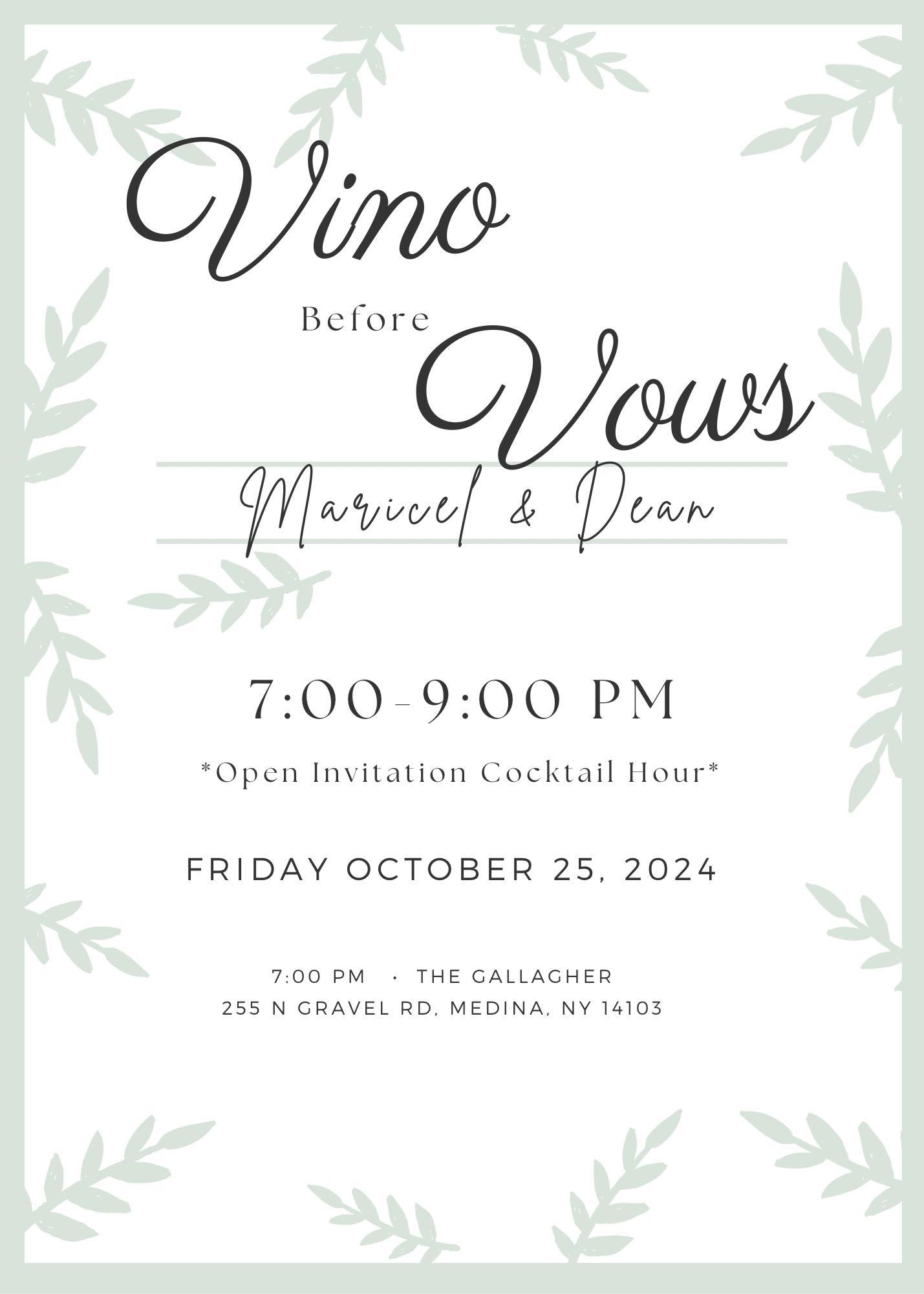 The Wedding Website of Dean Kistler and Maricel Brown