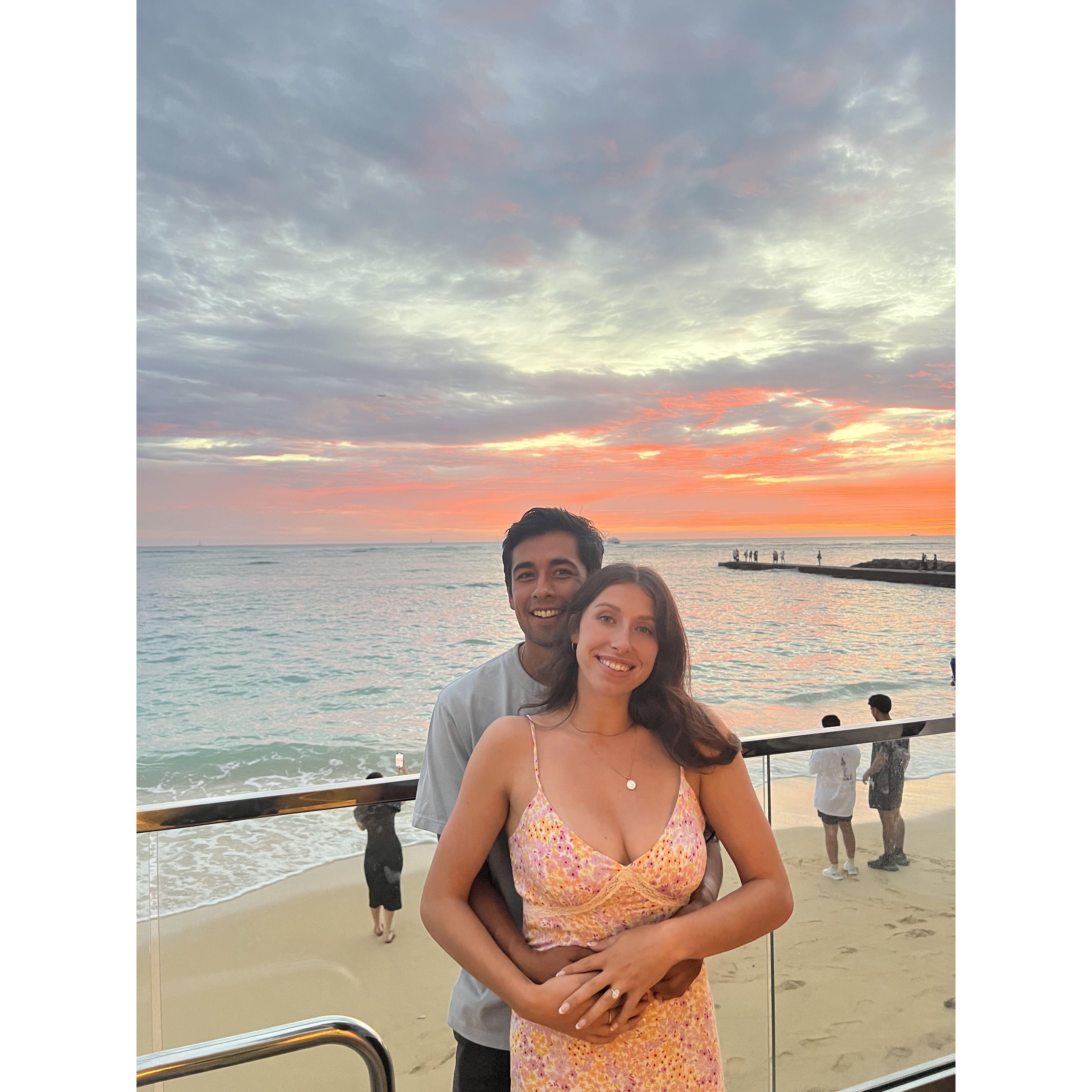 Engagement-moon to visit Andrew's Brother Alex in Hawaii