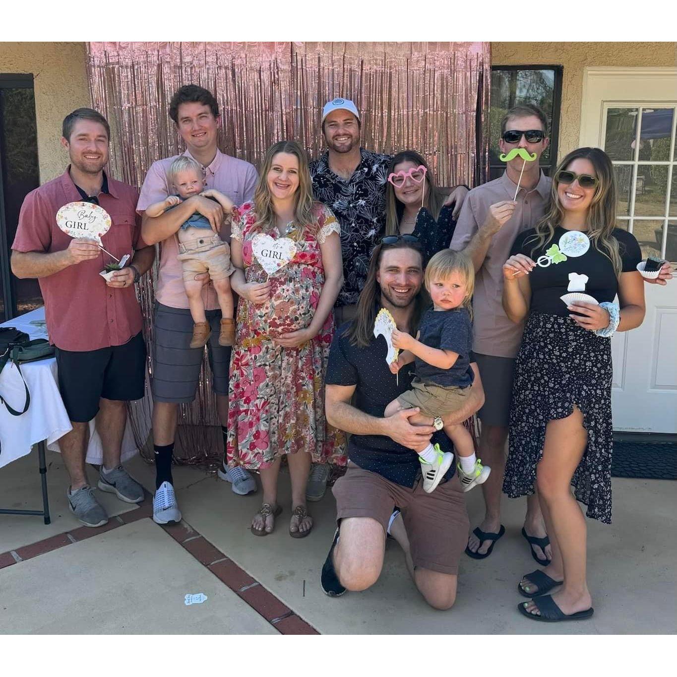 Celebrating the arrival of baby Claire