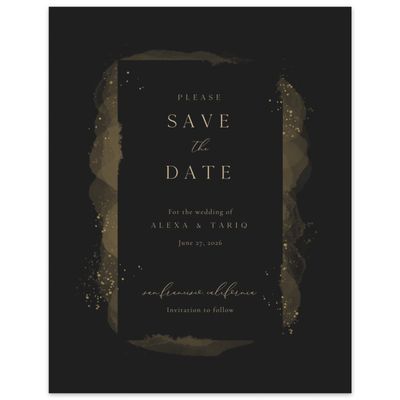Dijon, Yellow Wedding Digital Save the Date - Zortas Portrait