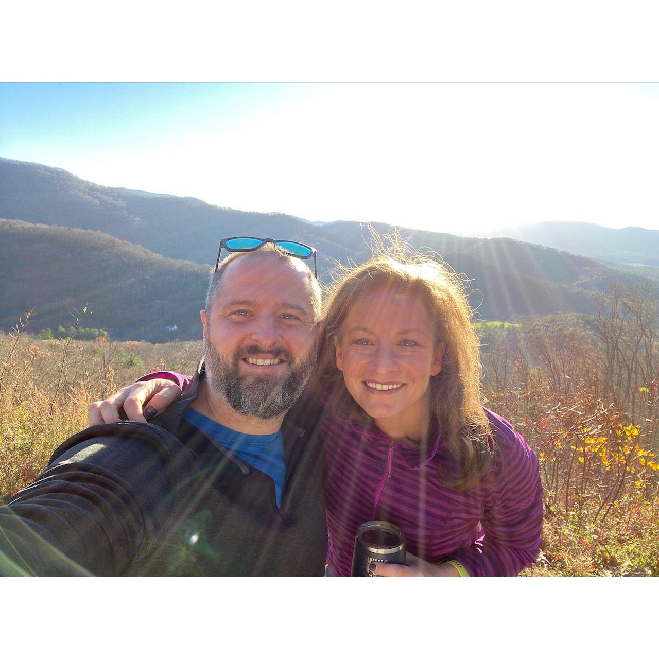 Driving on the Blue Ridge Parkway