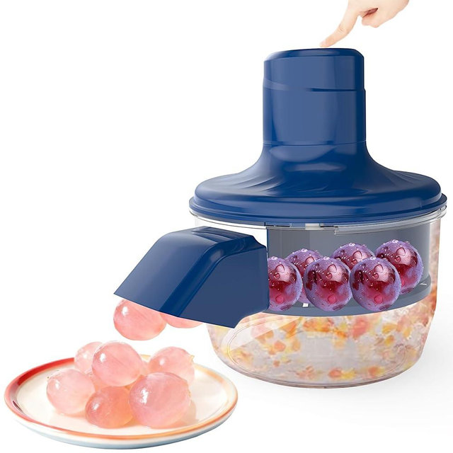 Automatic Grape Peeler Machine,Electric Peeling Skin Remover Tool for Small Fruits,Automatic Garlic & Cherry Tomato Peeler Skin Remover Tool for Grape,Efficient Peeling Kitchen Gadget for Home Use