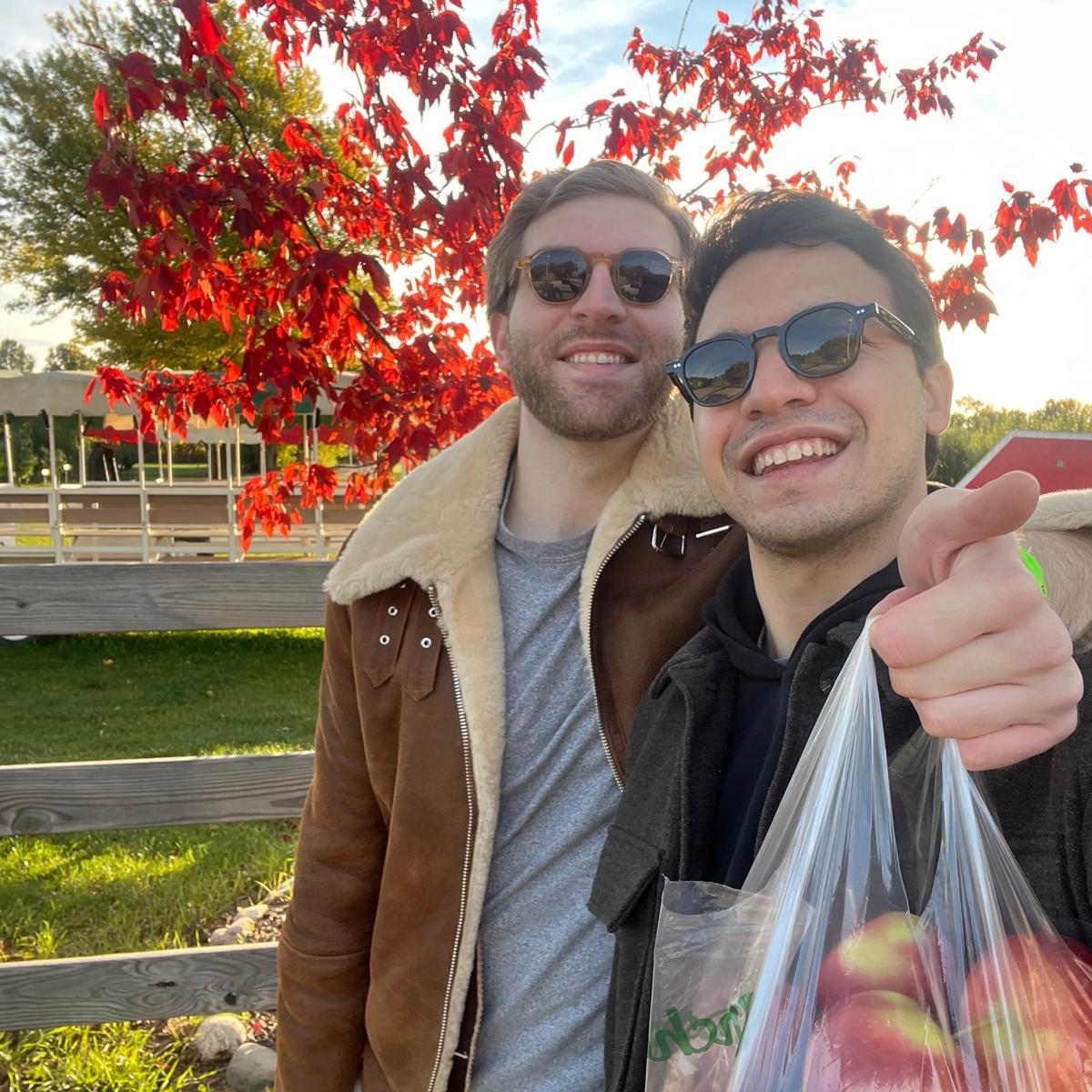 Apple picking at an Apple Orchard in Indiana!