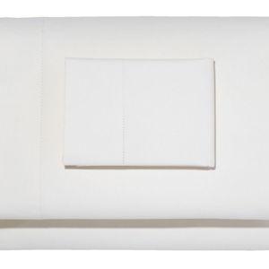 280-Thread-Count Pima Cotton Percale Sheet Set - WHITE, FULL