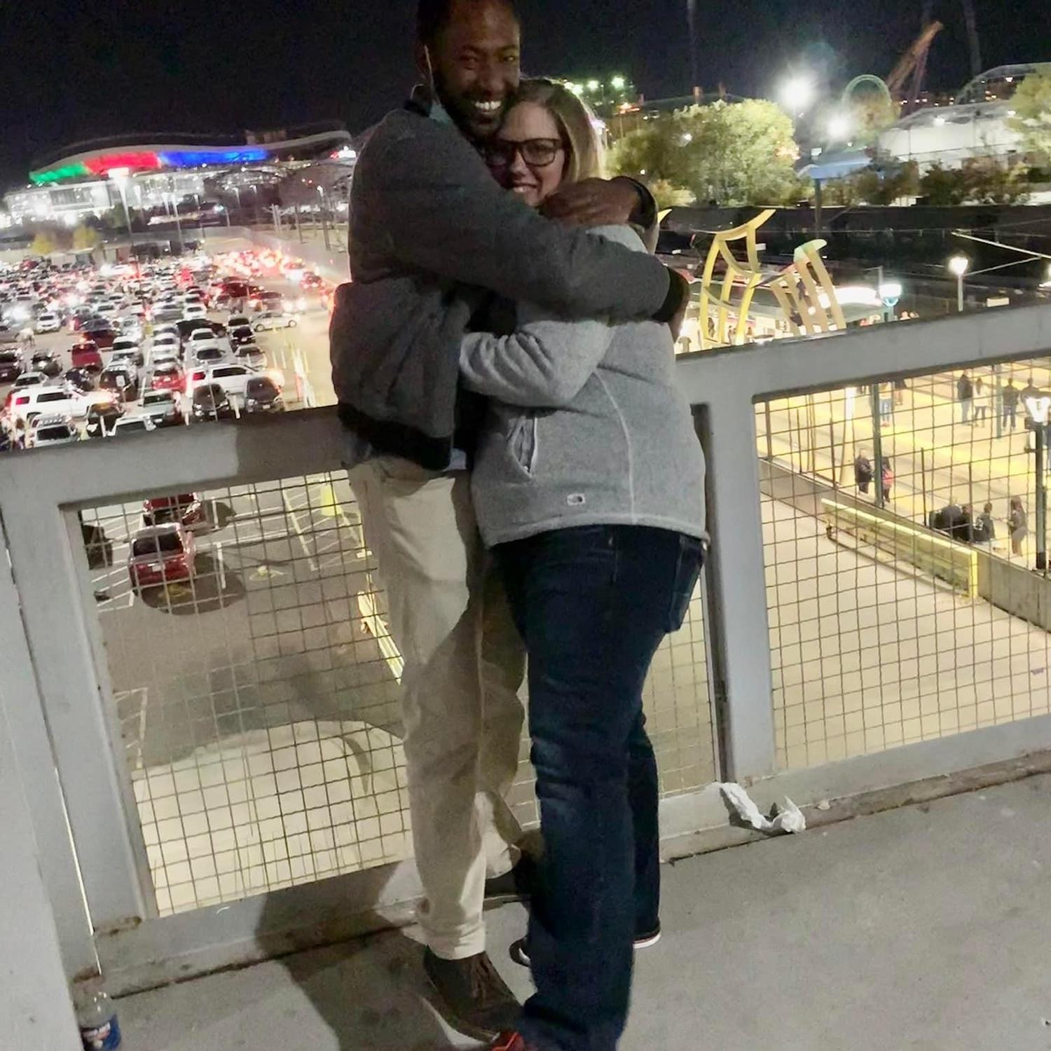 Our first photo together Fall 2021