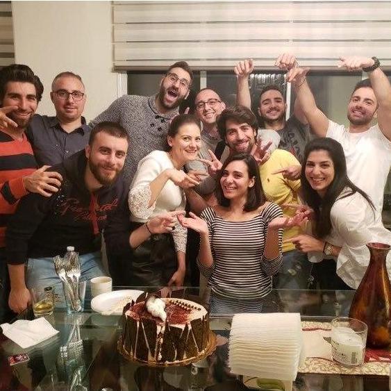 Elaine's birthday with friends
